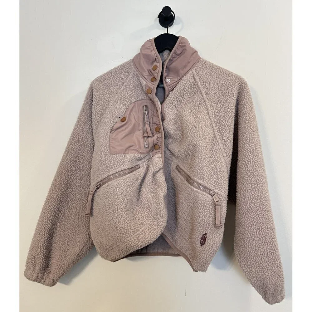 FREE PEOPLE Movement Hit The Slopes Pullover in Mocha Taupe Size X-Small